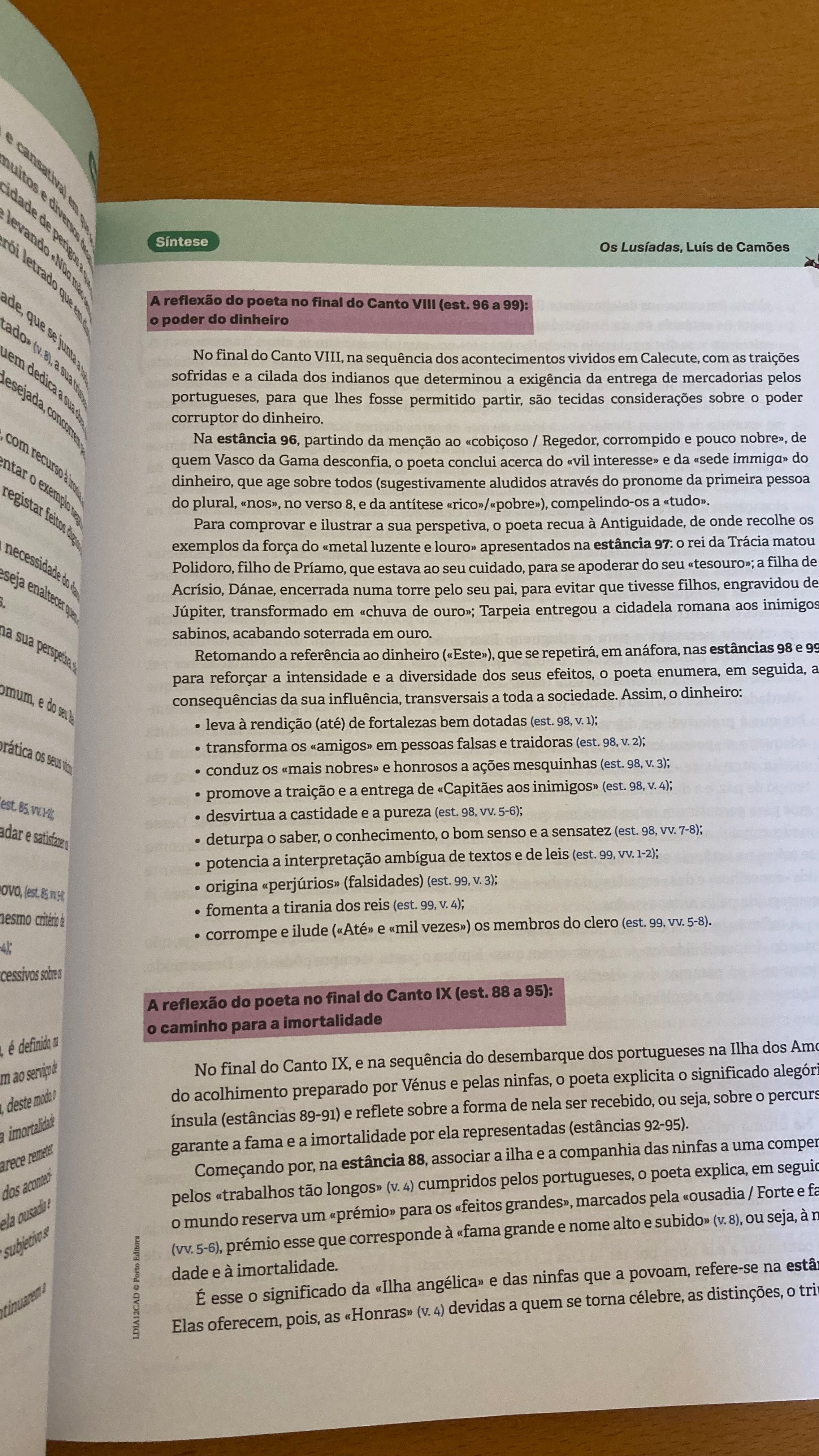 Livro com resumos de Português (para o exame nacional)