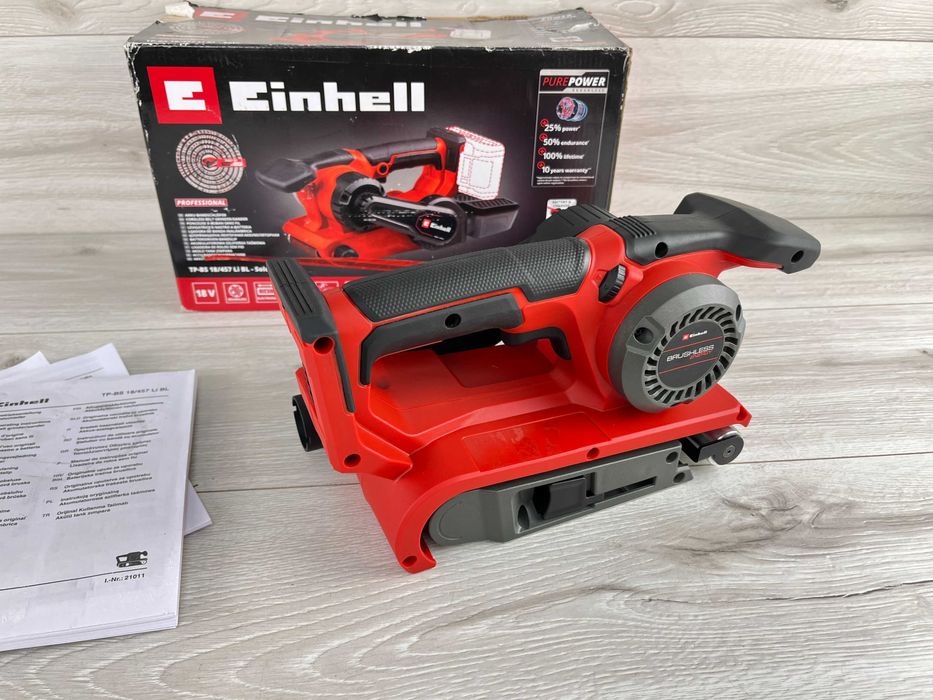 Шліфмашина стрічкова акумуляторна Einhell TP-BS 18/457 Li 18В тушка бу