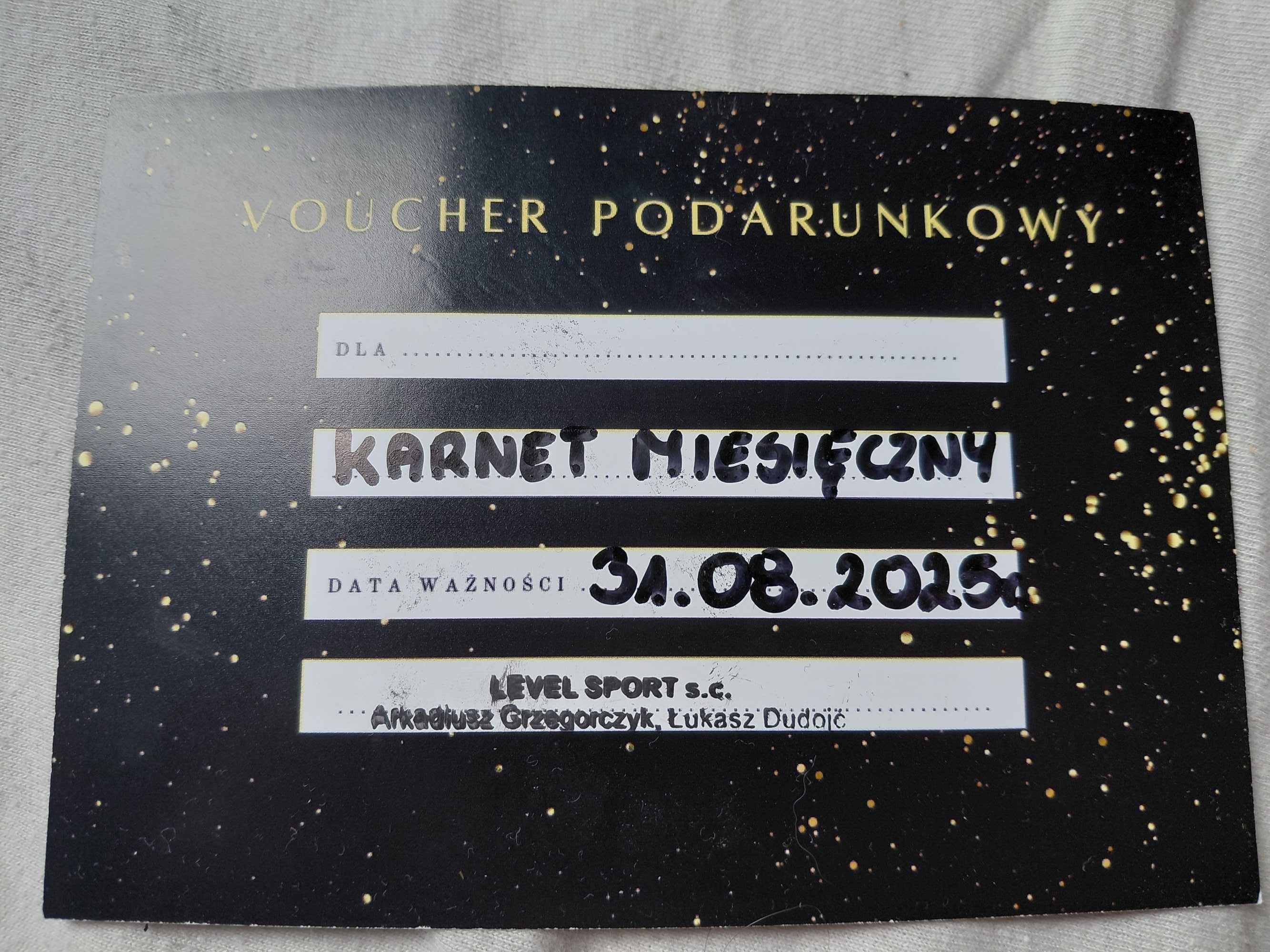 Karnet miesięczny na siłownię