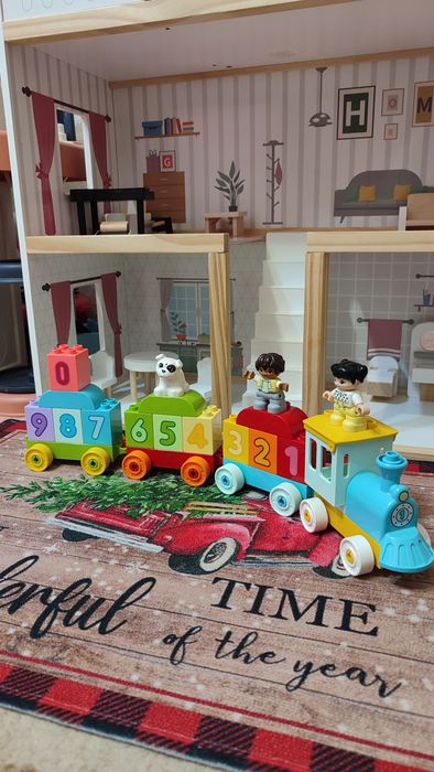 Лего Дупло паровозик з цифрами