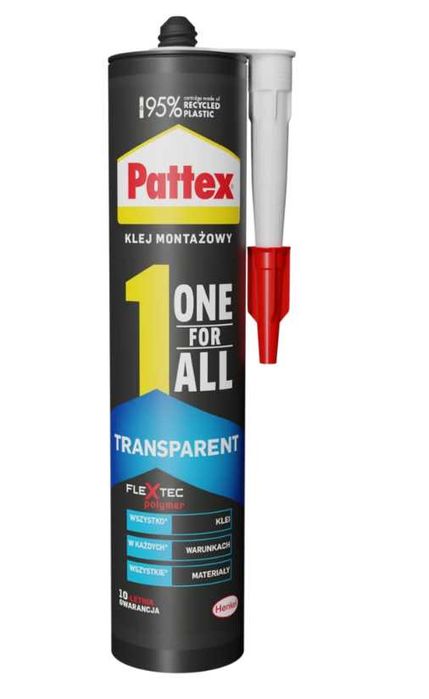 Klej uniwersalny pattex one for all kolor transparentny
