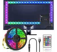 Taśma LED RGB USB 5M + pilot | NOWA | Pełna gwarancja