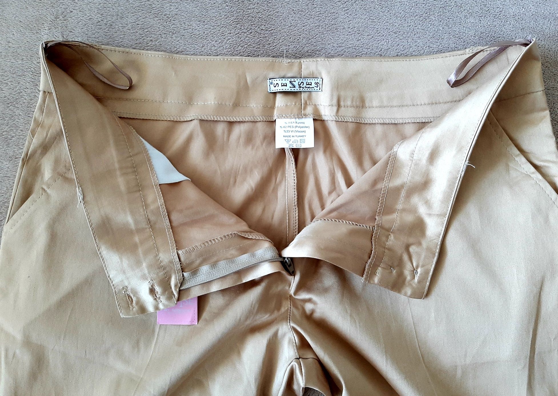 NOWE spodnie SENSE by Coskun roz. 46 styl klasyka komfort moda