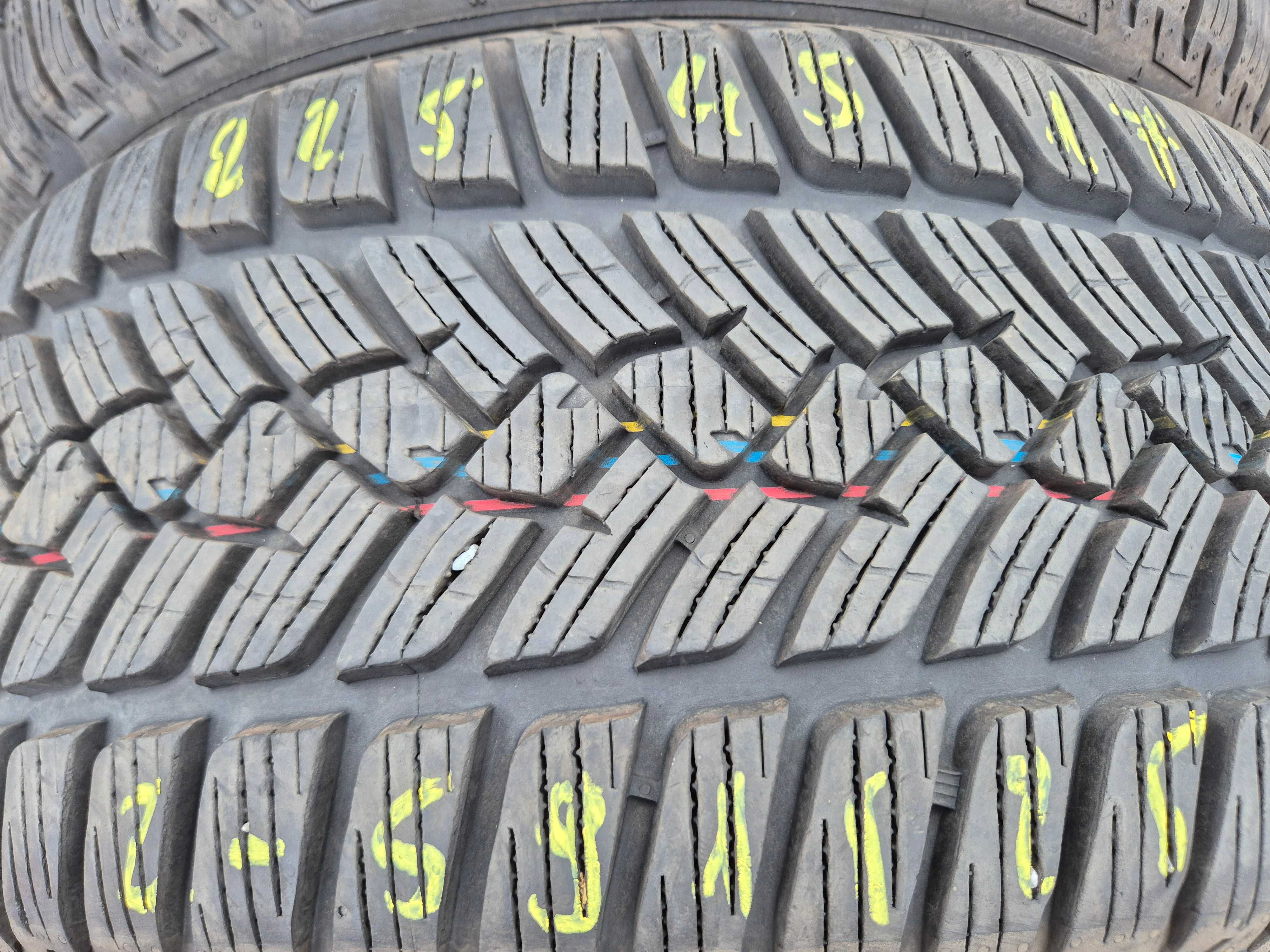 225/45r17 91H (Z591/25)08 2szt 8mm Kristall Control HP2 FULDA ZIMOWE