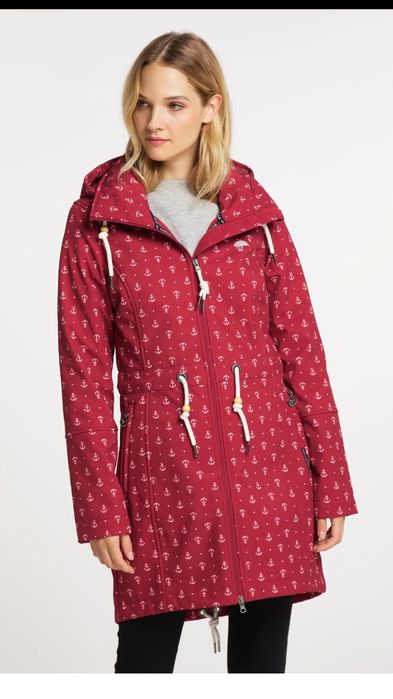 Schmuddelwedda softshell kurtka płaszcz damski na polarze nieprzemakal