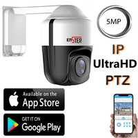 camera 5MP HD IP PTZ 2k robotativa dome speedome Android ios telemovel