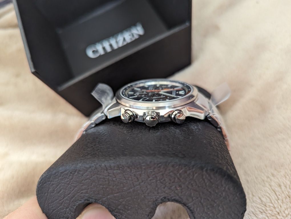 Хронограф Citizen AT2471-58L Titanium Sapphire crystal Eco-Drive 42mm