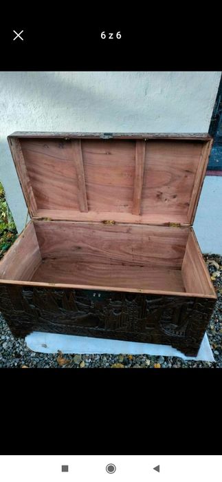 Skrzynia drewniana bogado zdobiona Super stan!