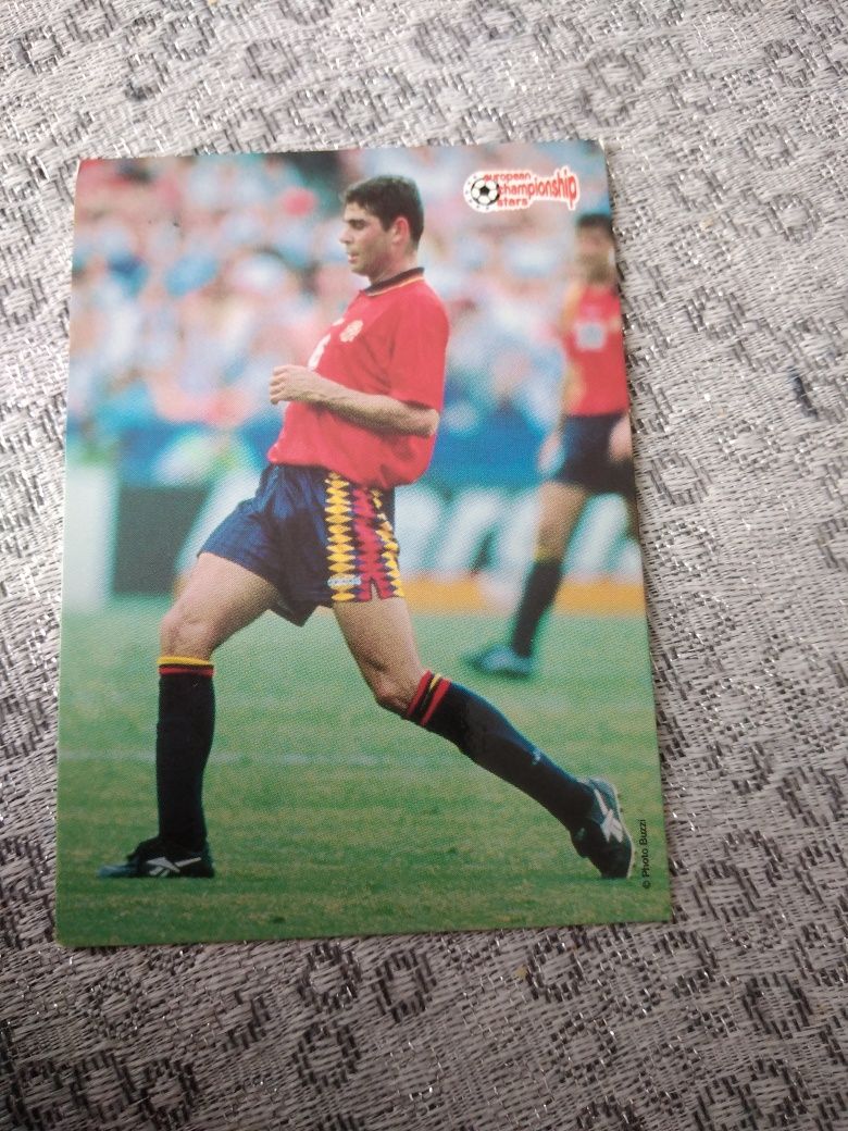 Karta european championship stars 96 Fernando Hierro Rare Hiszpania