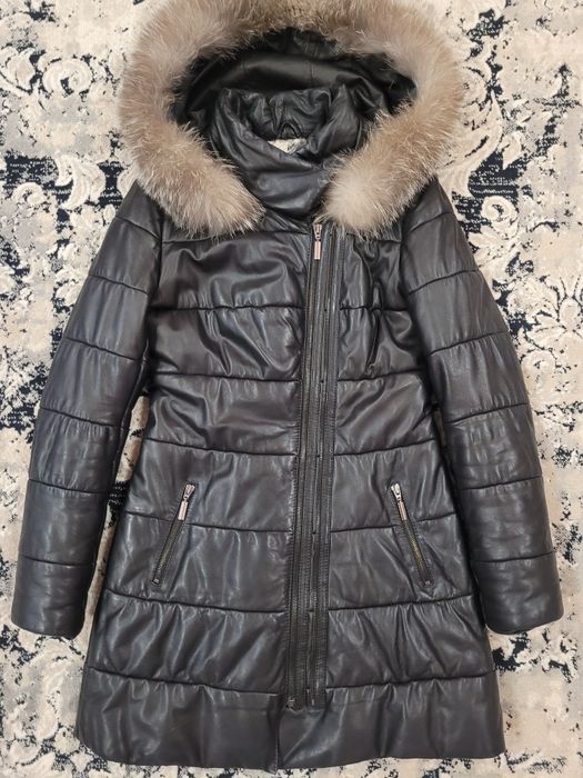Зимова куртка шкіра