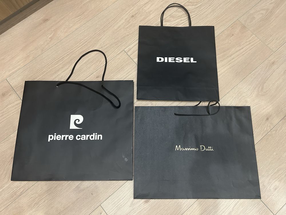 Фирменные пакеты.Victoria’s secret,,massimo dutti ,Pierre Cardin