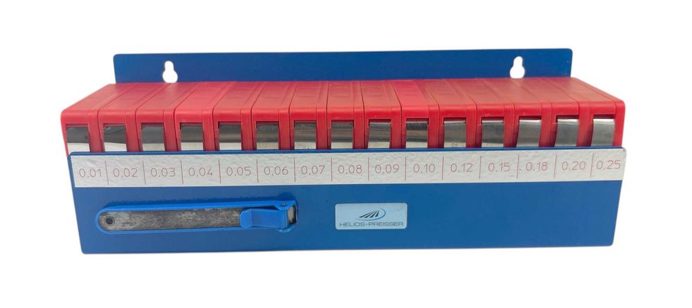 Szczelinomierz taśmowy w skrzynce warsztatowej  0.01-0.25MM