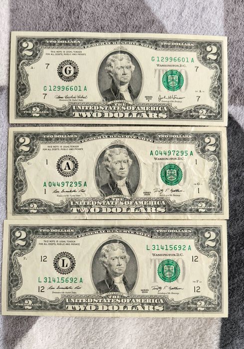 Купюра два долари/ 2$