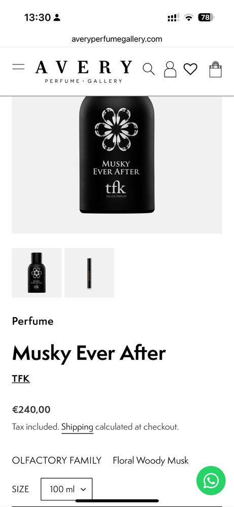 Perfume unisexo usado 100ml