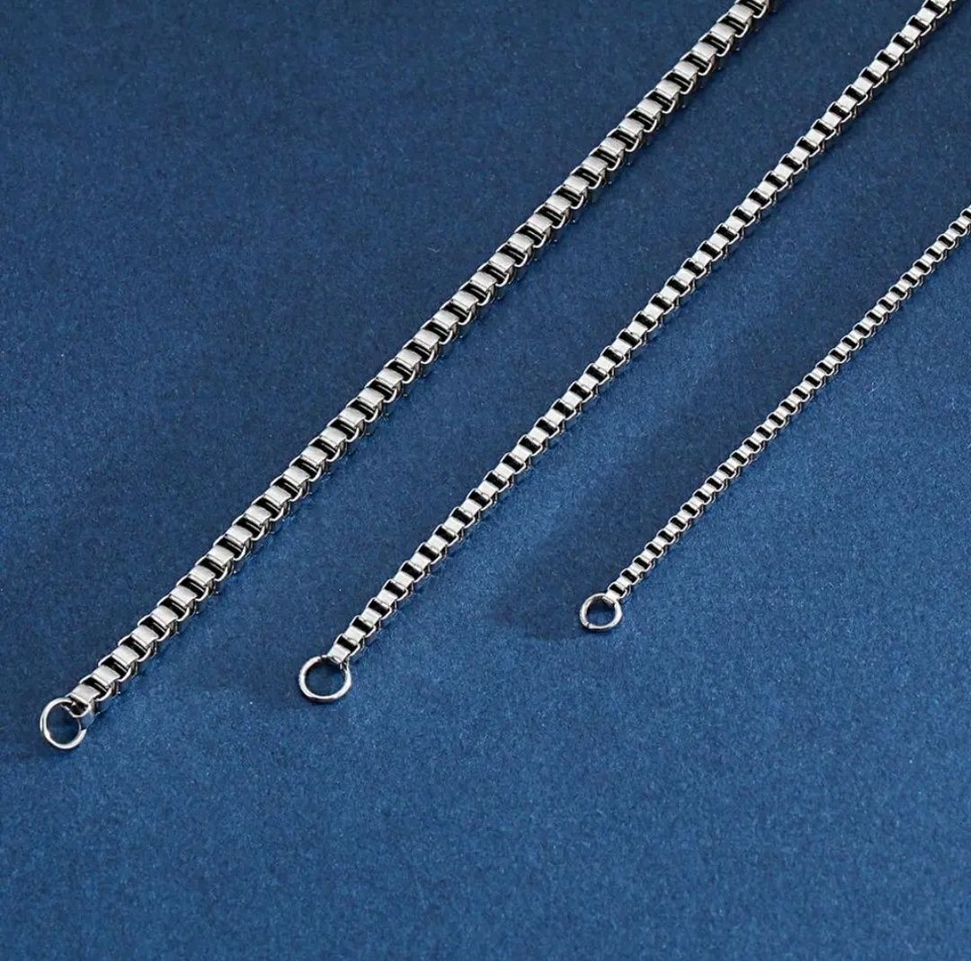 Pulseira Minimalista Box Homem e Mulher Aço Prateada e Dourada