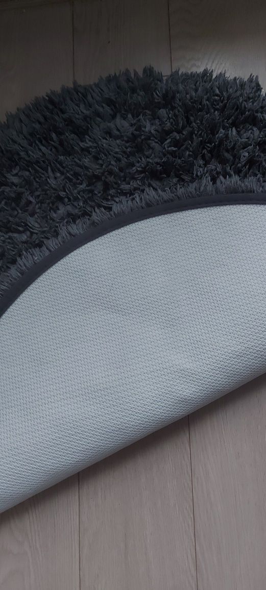 Dywanik łazienkowy GoodHome Sedna okrągły 70 cm antracyt