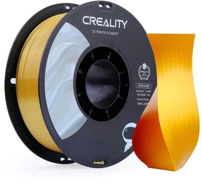 PLA-пластик Creality 3D-принтера шовковий блиск 1.75 мм 1 кг Золотий