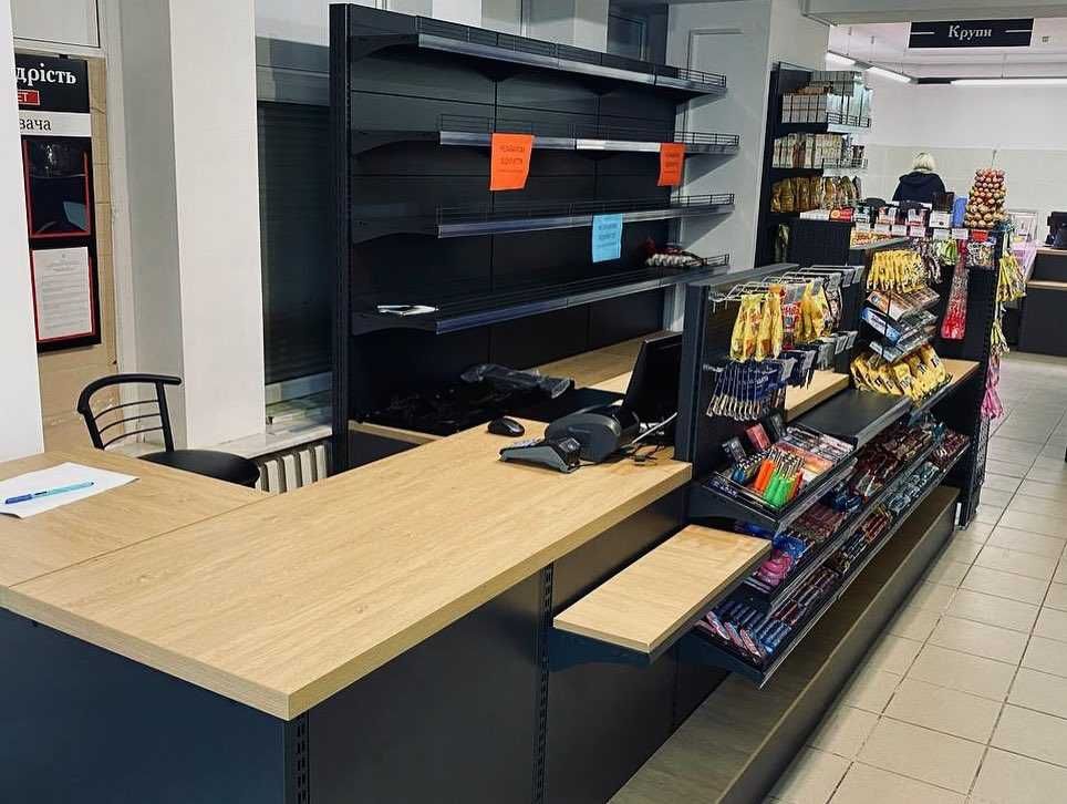 Стелажі для магазинів і складів, касові зони. Гранти на торгове облад.