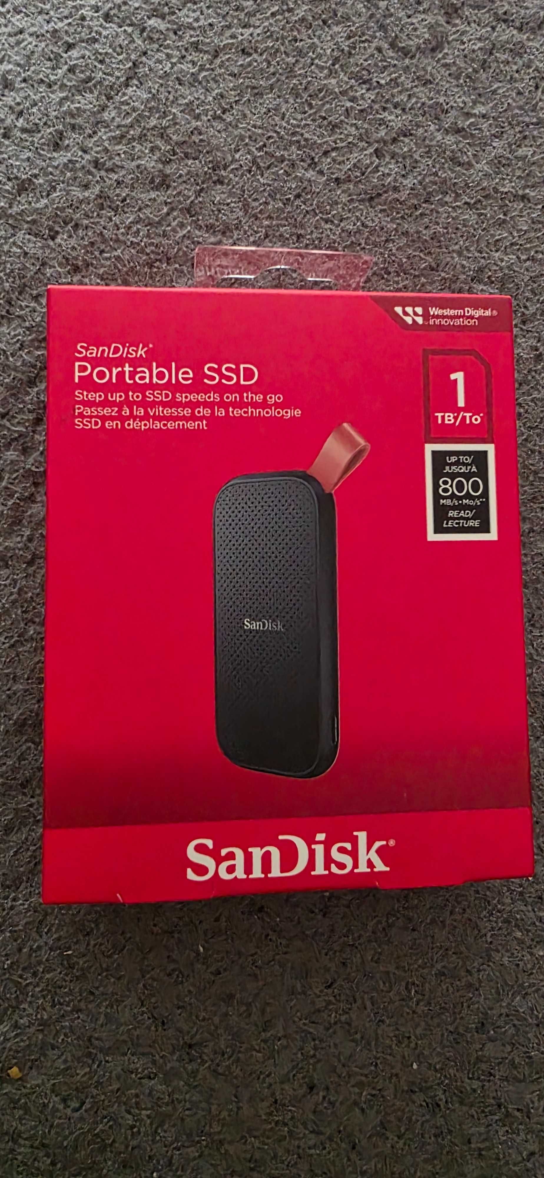 Nowy dysk zewnętrzny ssd sandisk 1TB 800mb/s usb via usb 3.1