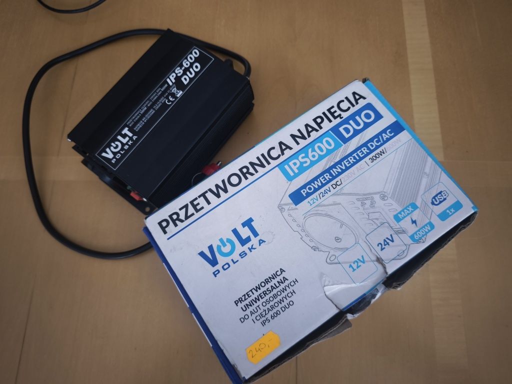 Przetwornica napięcia IPS600 max600W
Volt
IPS600DUO
POLSKA
POWER INVER