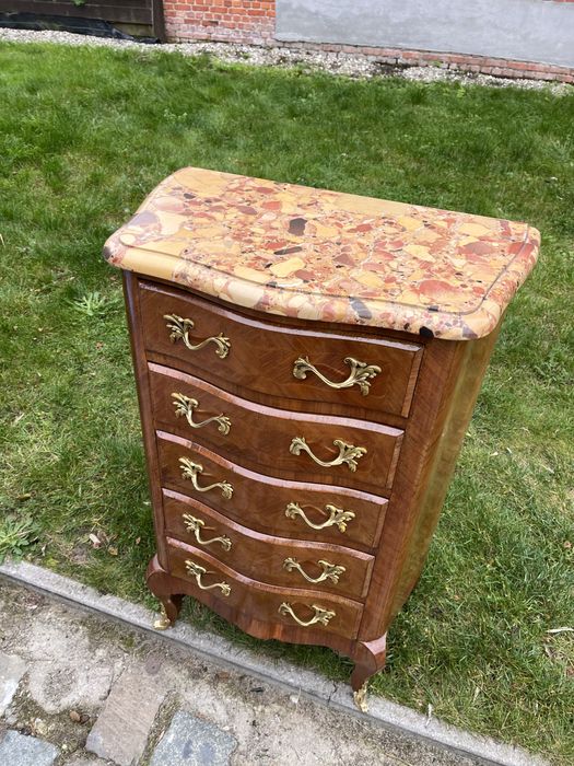 Пнтикварний комод вітрина шафа секретер дерево мармур