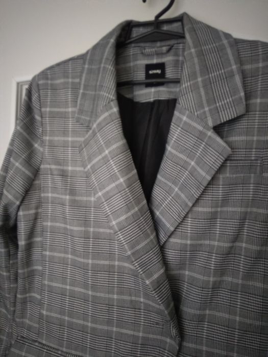 Sinsay. Marynarka w kratę damska r. L żakiet