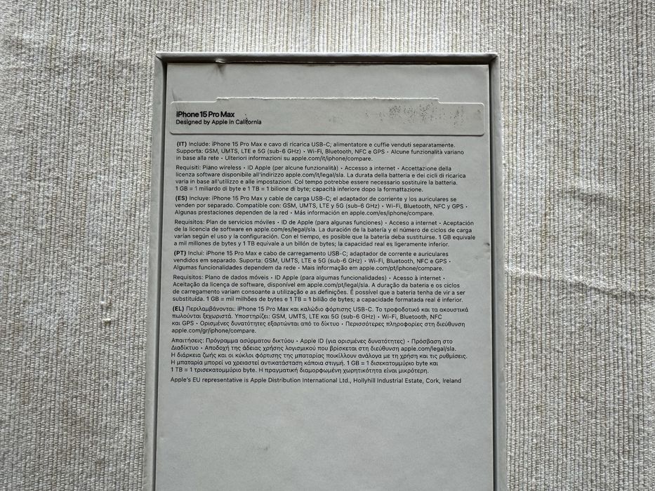 Apple iPhone 15 Pro Max 256 Gb Titânio Natural