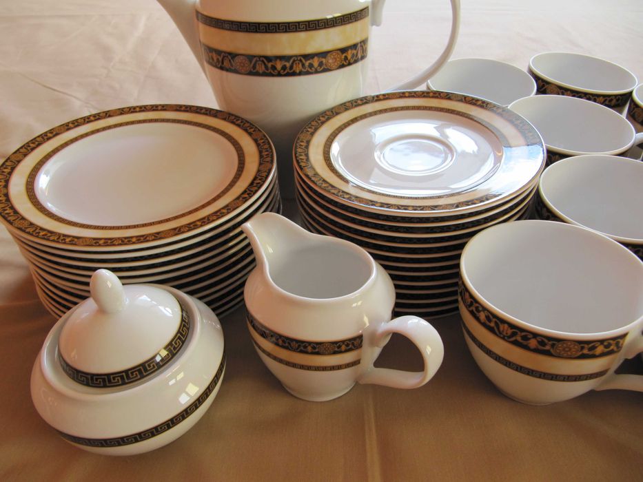 serwis obiadowo-herbaciany porcelana Chodzież - Rita - piękny wzór