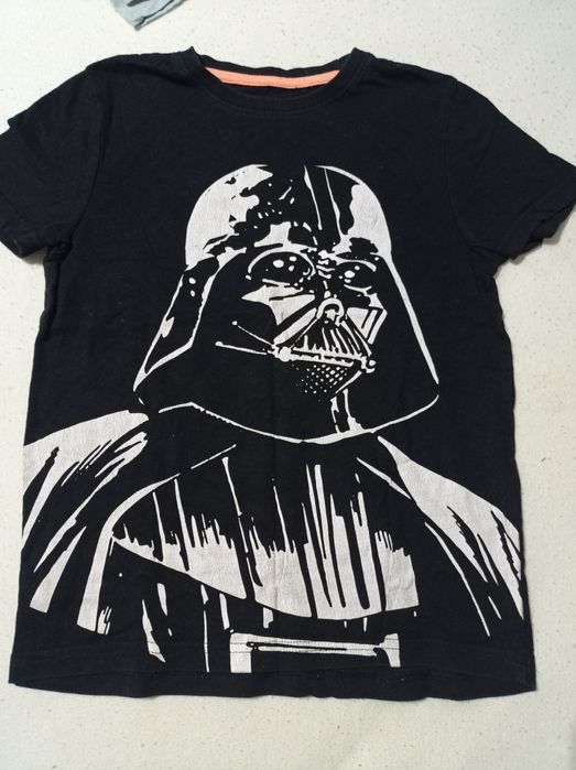 Czarny t-shirt Star Wars 128