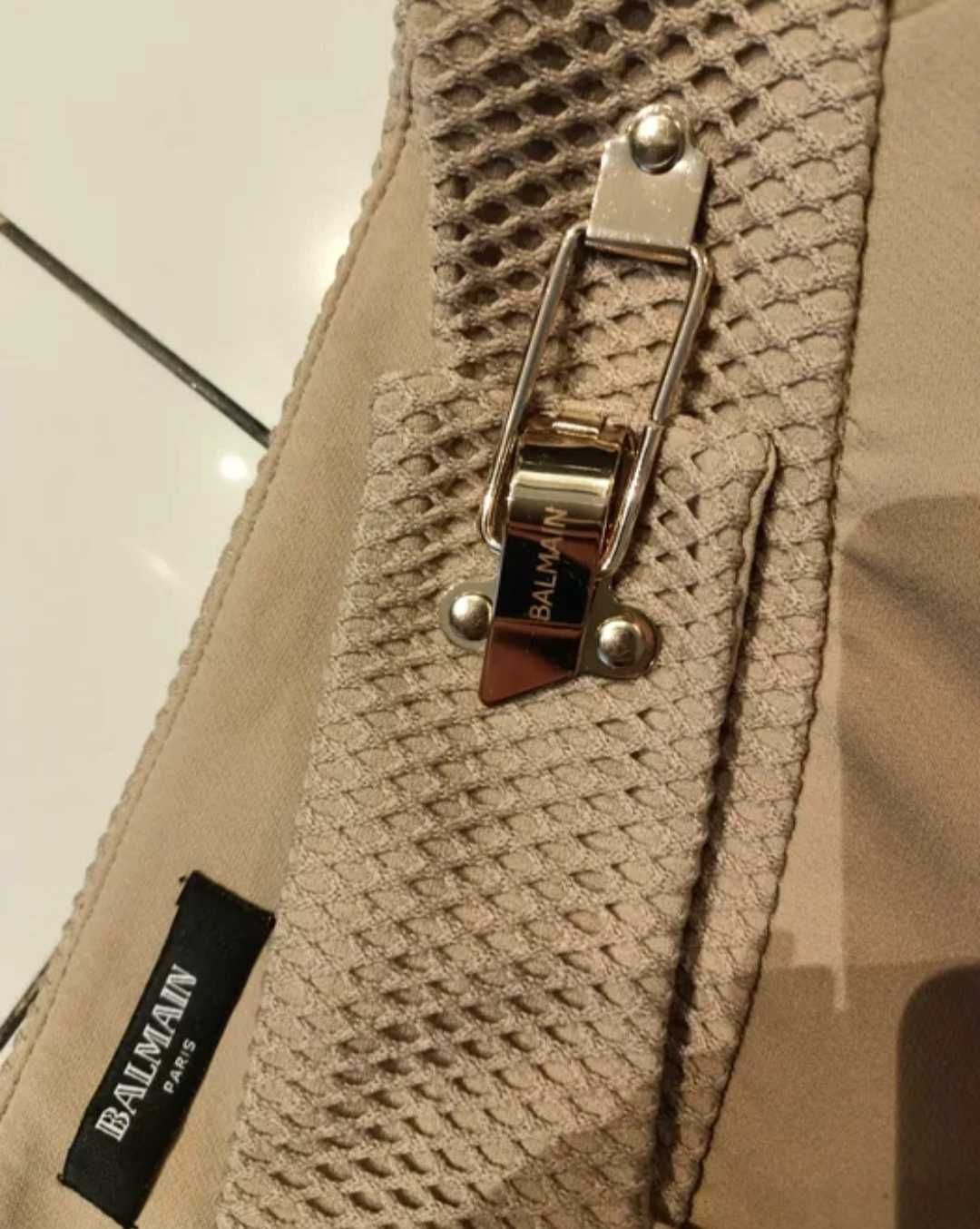 Balmain  spodnie garniturowe damski beż
