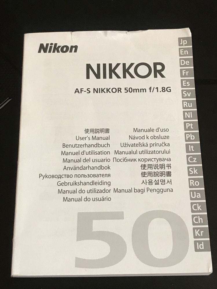 Обьектив AF-S NIkkor 50mm 1:1.8 G