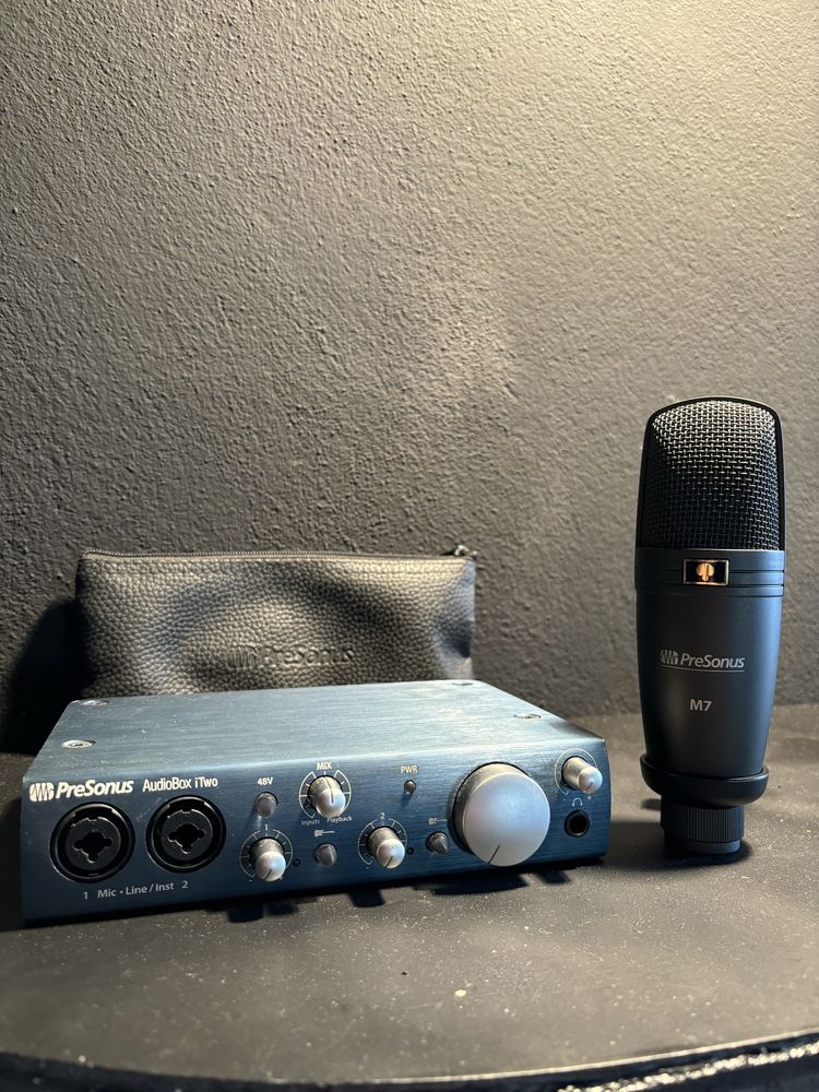 Interface PreSonus AudioBox iTwo & Microfone Condensador