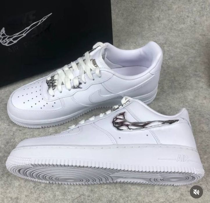 36-45 Nike Air Force 1 Low ‘Molten Metal Silver ‘