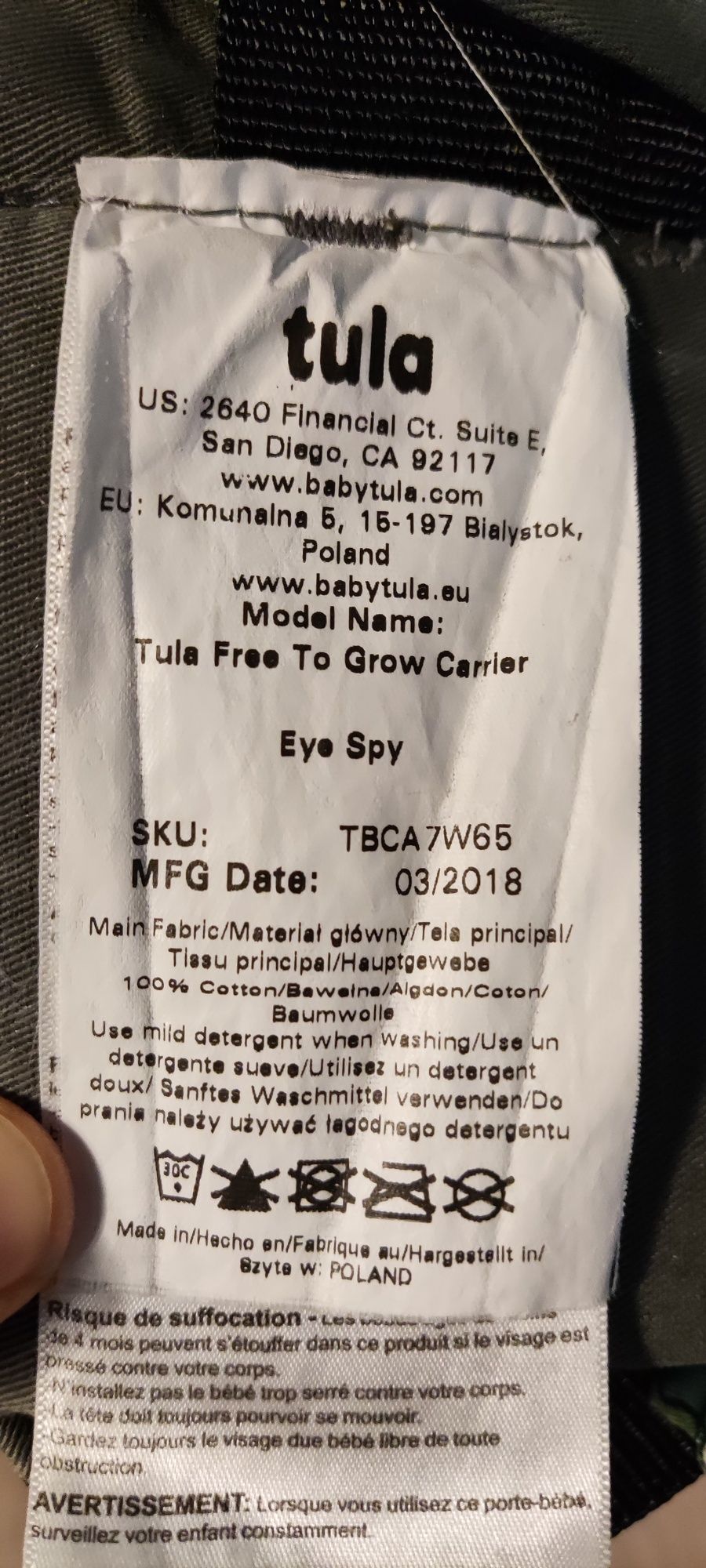 Nosidło TULA Free to grow - Eye spy