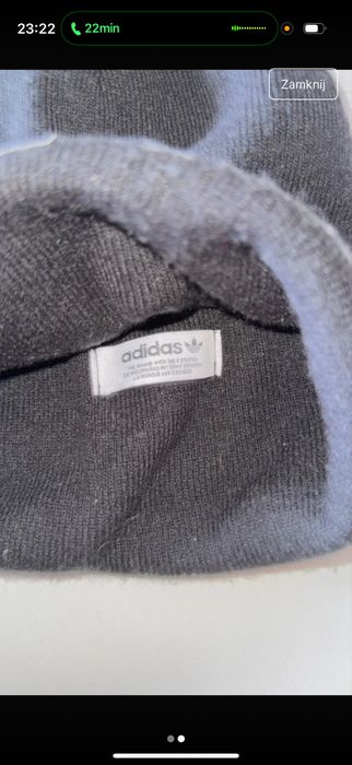 Czarna czapka adidas