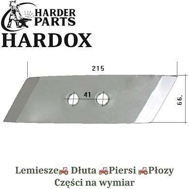 Dłuto Kverneland HARDOX 053090/P części do pługa 2X lepsze niż Borowe