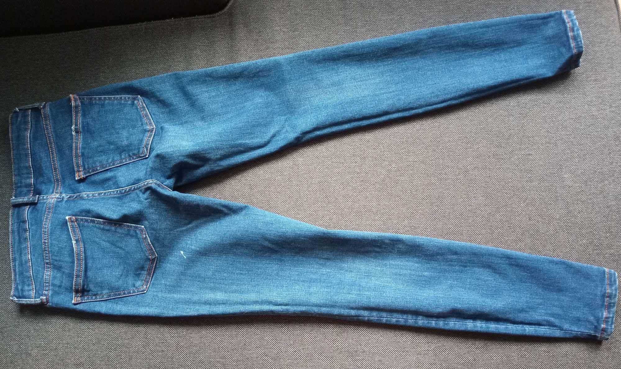 ZARA granatowe jeansy vintage 36