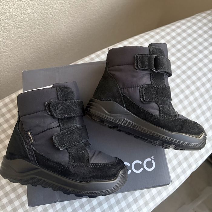 Дитячі черевики Ecco Urban mini, зимові чоботи, чорні 24 розмір