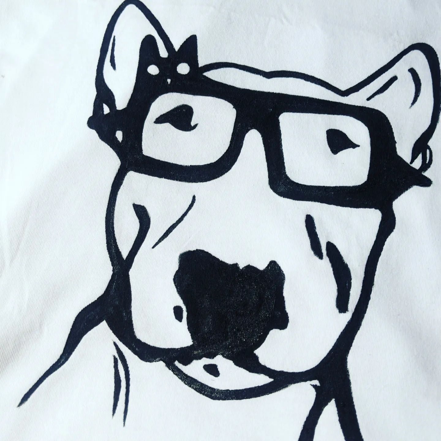 Koszulka ręcznie malowana "Bullterrier"