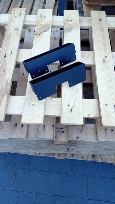 Nogi metalowe do szafki, fotela, wersalki 2szt czarne