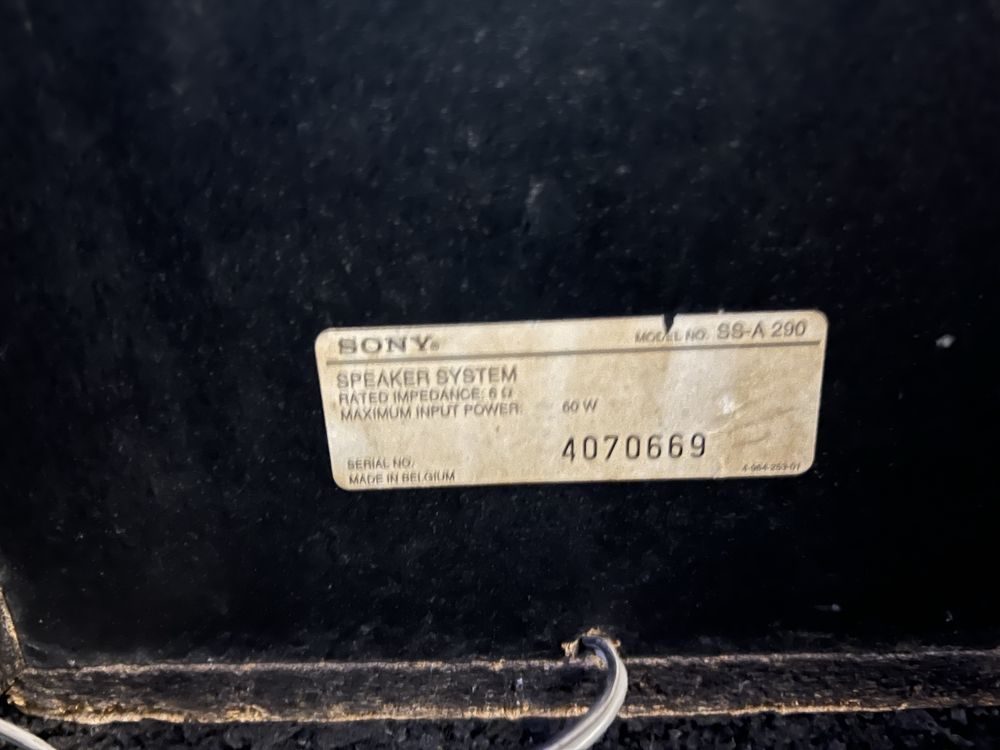 2 kolumny kompletne Sony SS-A 290