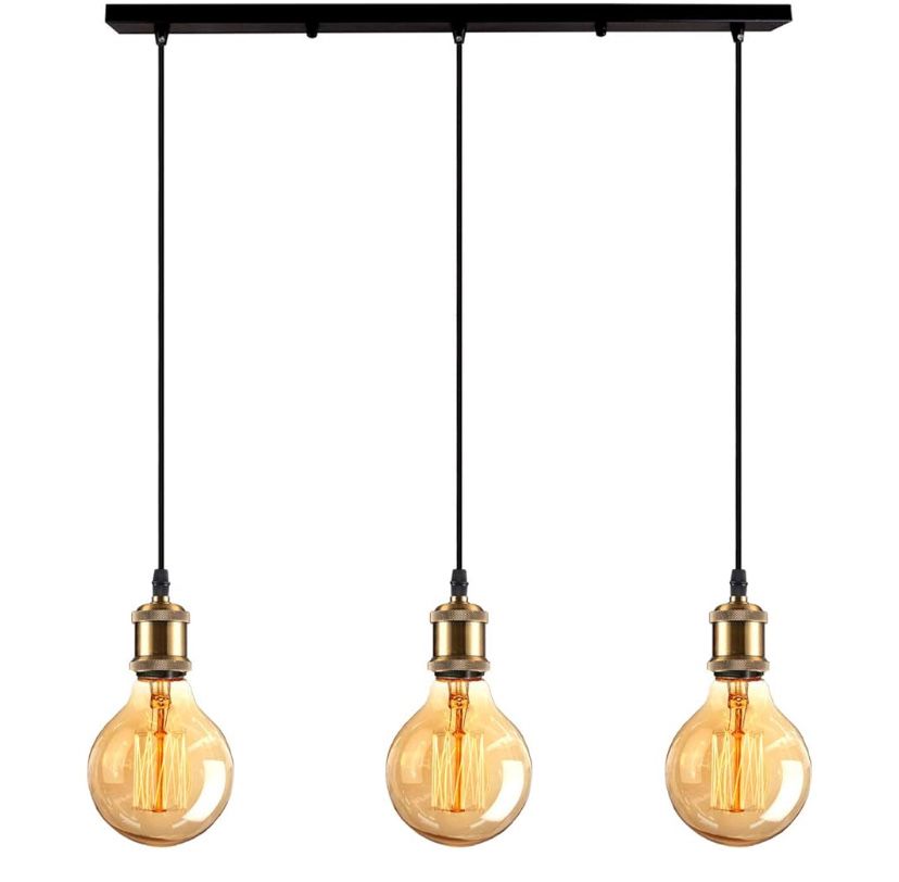 Lampa wisząca w stylu vintage 3 -punktowa IDEGU