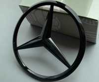 Nowy znaczek emblemat Mercedes gwiazda czarny przyklejany srebrny