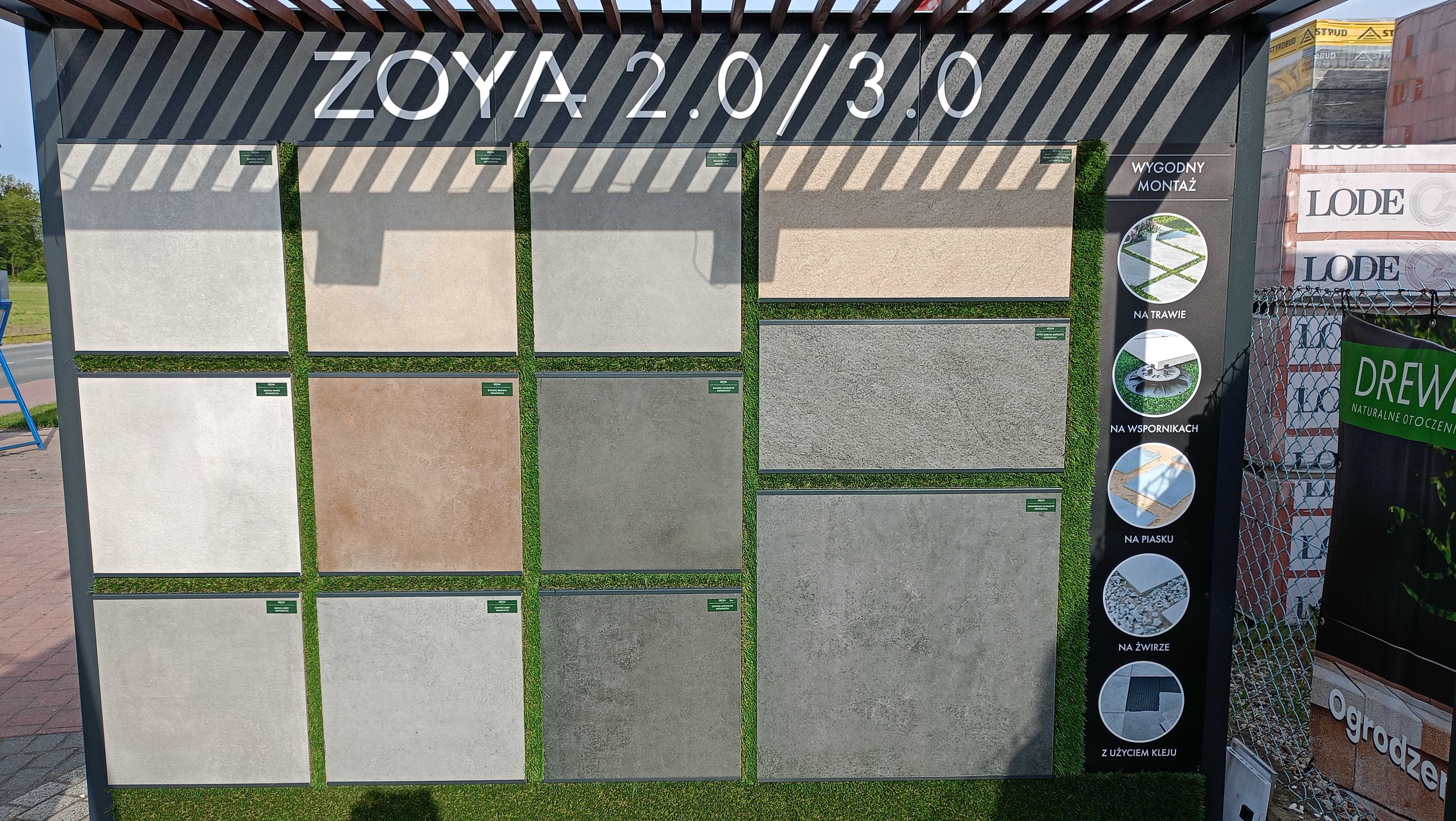Płyta gresowa ceramiczna na taras 60x60x2 różne kolory ZOYA z dostawą
