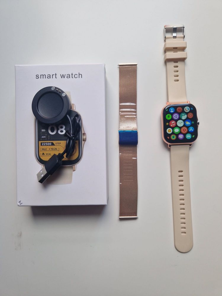 Smartwatch beżowy