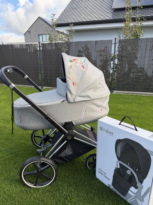 Wózek 2w1 Cybex PRIAM KOI z pięknym haftem