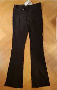 Nowe 158 H&M spodnie czarne dzwony flare bootcut