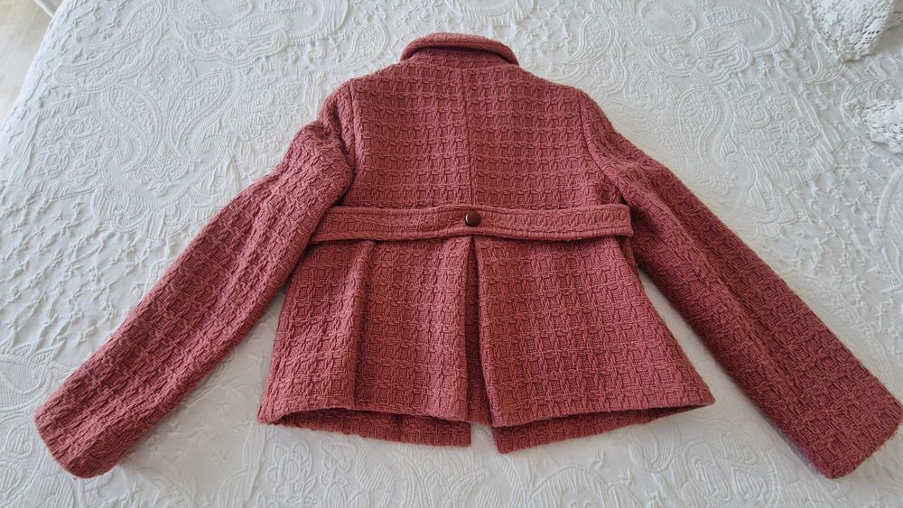 Casaco Rosa, Zara com botões, tamanho M