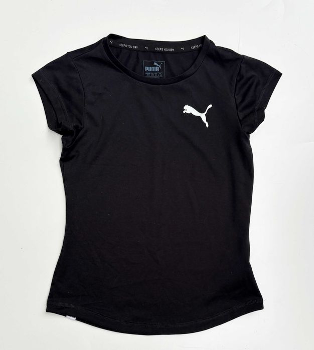 T Shirt Czarny Puma 140 cm 9 10 lat Bluzka Na Krótki Rękaw
