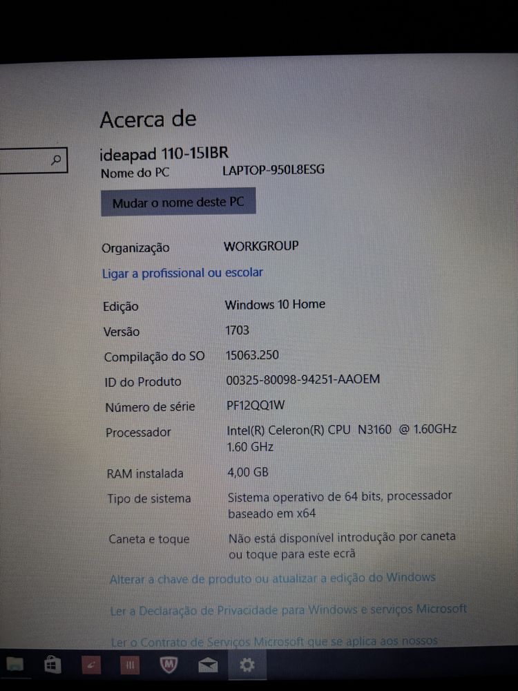 Portátil Lenovo Ideapad 110-15IBR – Bom para tarefas básicas